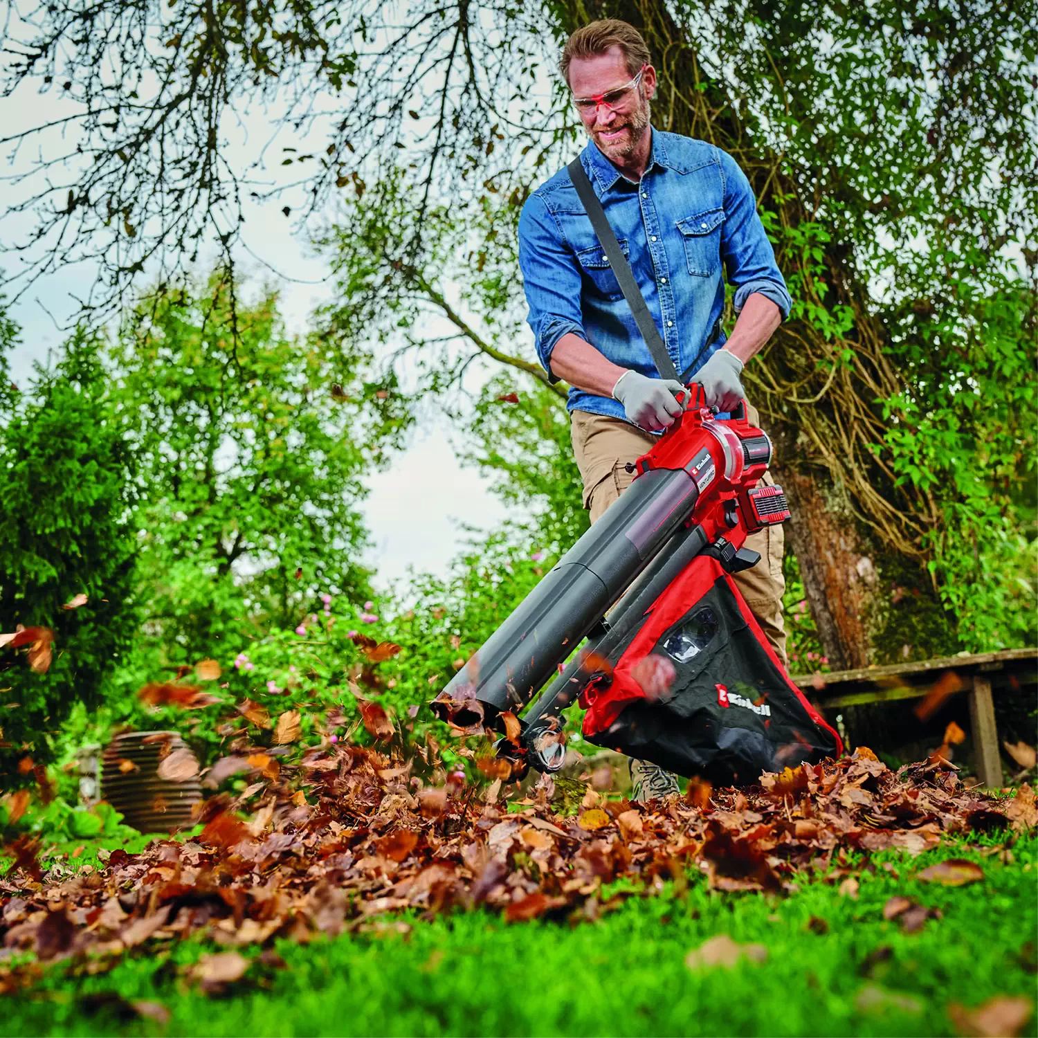 Einhell 3433645 36V 3-in-1 435 CFM Brushless Leaf Blower/Vacuum/Mulcher, VENTURRO 36/240 Li BL - Tool Only